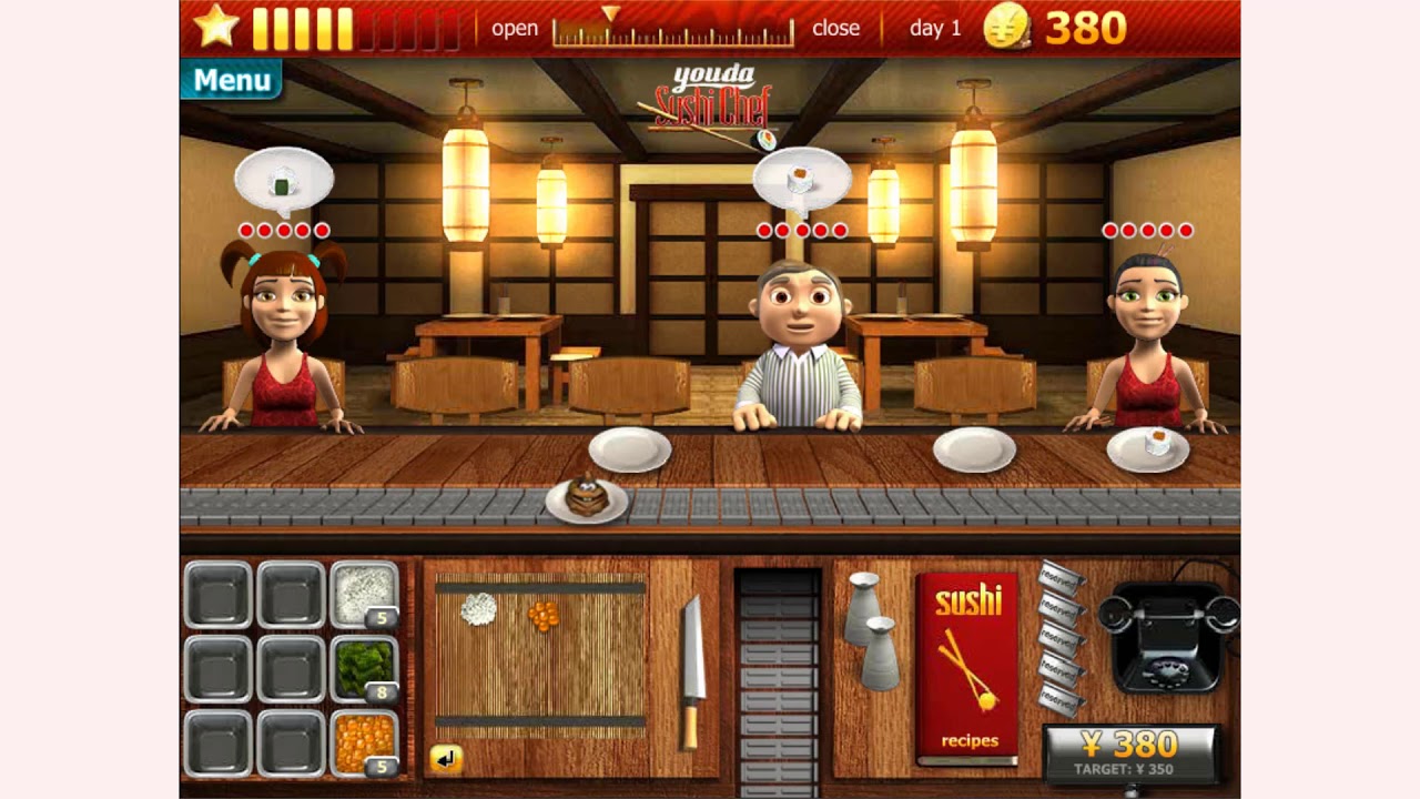 Free online games youda sushi chef